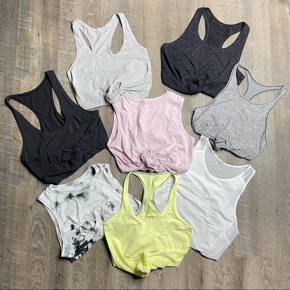 lululemon Bundle of 8 Tank Tops Size 6 / 8 - Picture 9 of 9